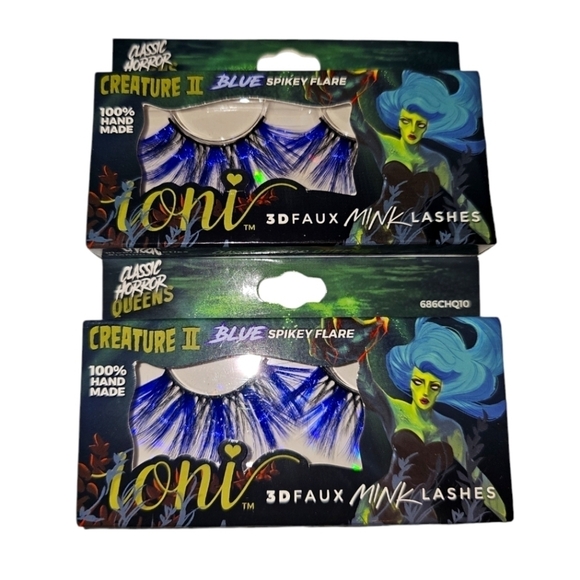 5 Pairs Of Halloween Lashes 3D FauxMink CLASSIC HORROR QUEENS - Picture 2 of 6